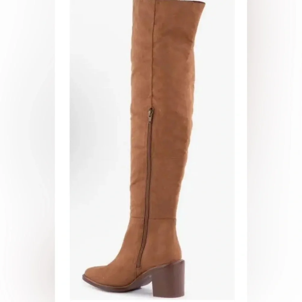 SEYCHELLES Paradise City Over The Knee Boot In Cognac NWOB Size 8.5